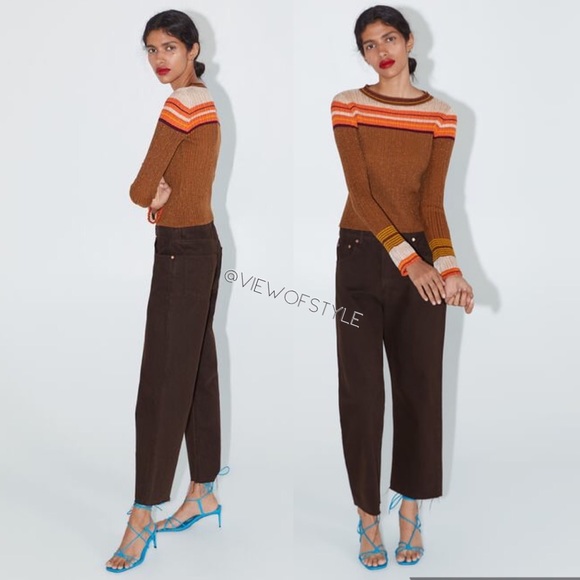 Zara Denim - Zara premium straight leg cropped jeans